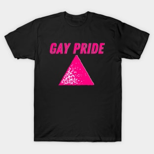 Gay Pride - Pink Triangle Pointing Up T-Shirt